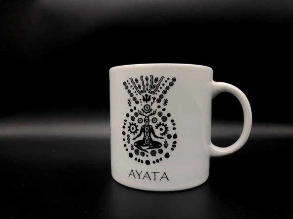 Xao Ayata Sembol Porselen Kupa Bardak - 3