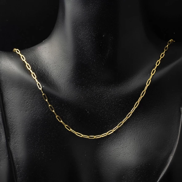 Zincir Kolye ve Bileklikli 14 Ayar Altın Set - Resim 4