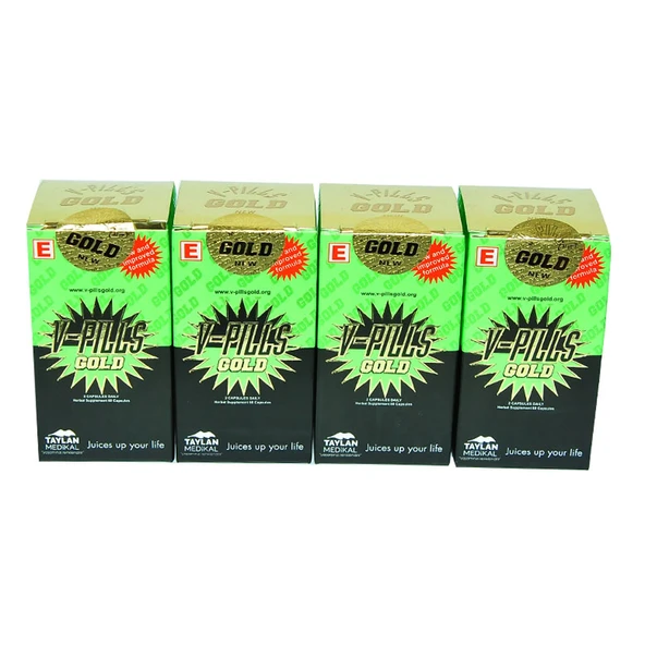 VPills Gold Bitkisel 60 Kapsül 4Kutu ürün görseli 1