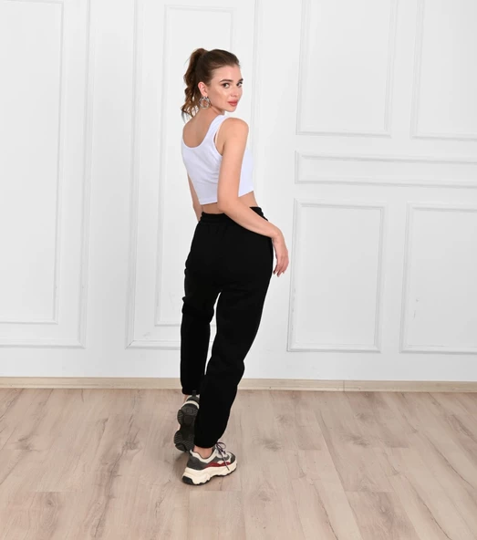 Kadın Üç İplik Jogger Eşofman Altı 6123-23 - 5