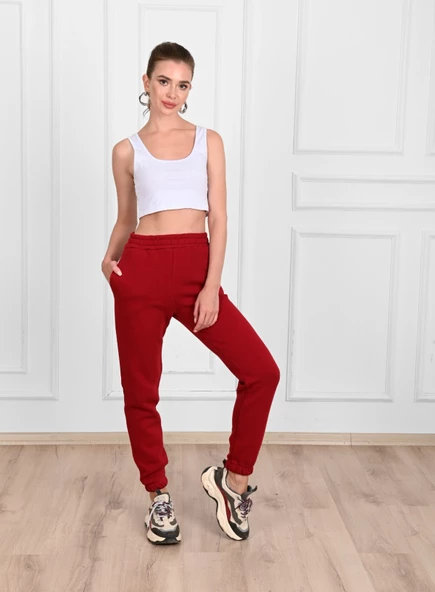 Kadın Üç İplik Jogger Eşofman Altı 6123-23 - 11