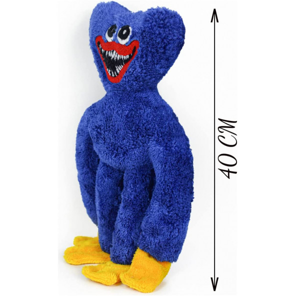 Peluş Huggy Wuggy Canavar Oyuncak 2 Adet 40 Cm (Mavi ve Pembe) Hugi Vugi Hagi Vagi  Elleri Yapışan - 2