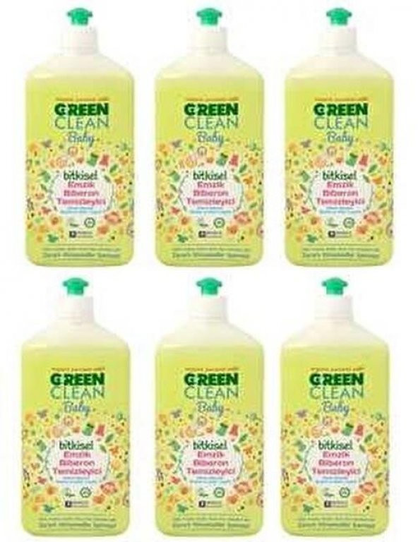 U Green Clean Organik Portakal Yağlı Baby Biberon Emzik Temizleyici 500 ml - 6lı Set