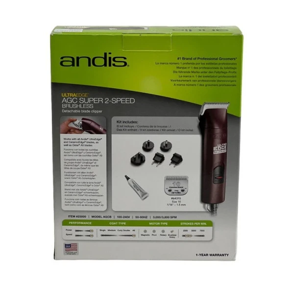 Andis Ultra Edge Brushless Pet Kedi Köpek Traş Makinası - 3