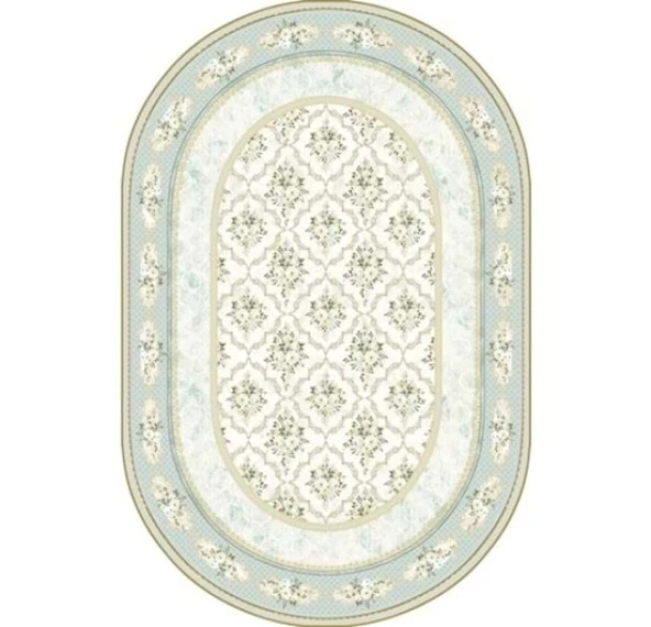 Brillant İpek Latex Oval Halı-TENDA HJE11722.805-(130X190CM)