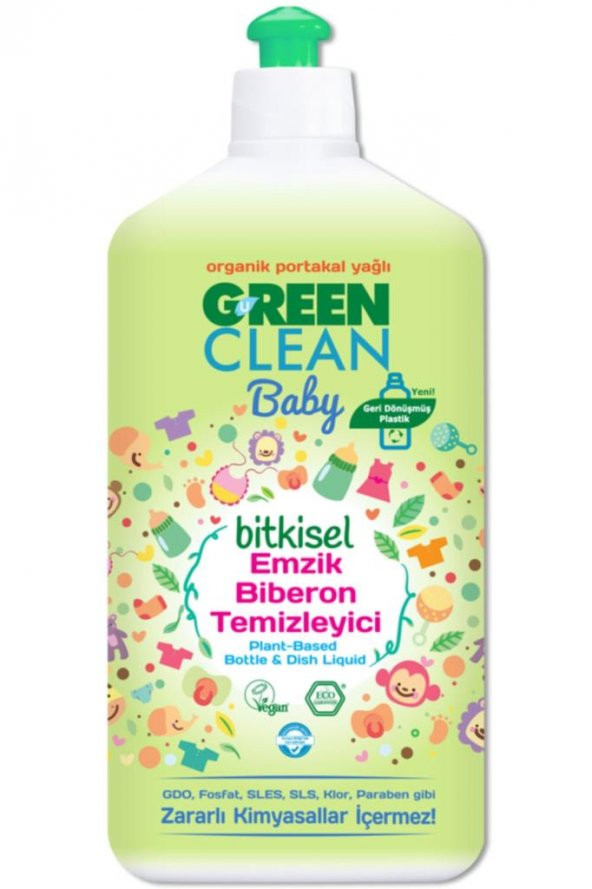 U Green Clean Baby Emzik, Biberon ve Oyuncak Temizleyici 500 ml