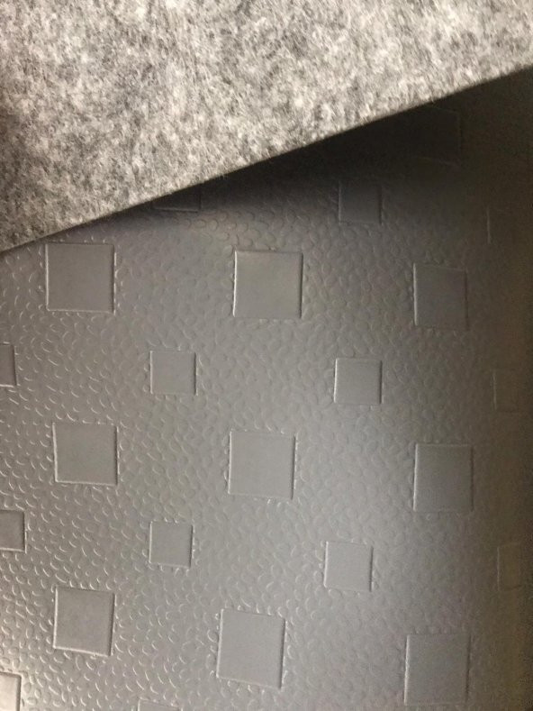 NET Oto Zemin Kaplama 2m X 3m DAMA Desenli Pvc Oto Yer Döşemesi gri - 2