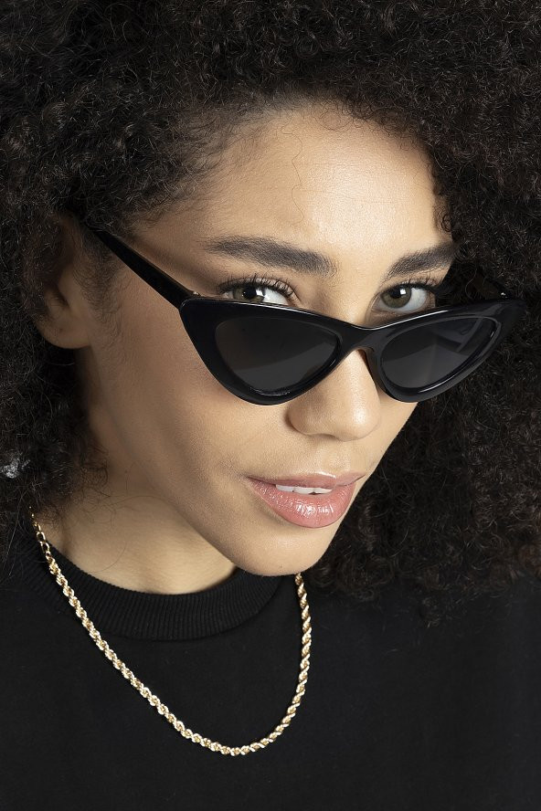 Kadın Siyah Güneş Gözlüğü - Resim 2