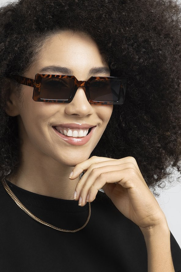 POLO55 Kemik Çerçeve Muse Model Kadın Güneş Gözlüğü PL21kg083r003 - Resim 2