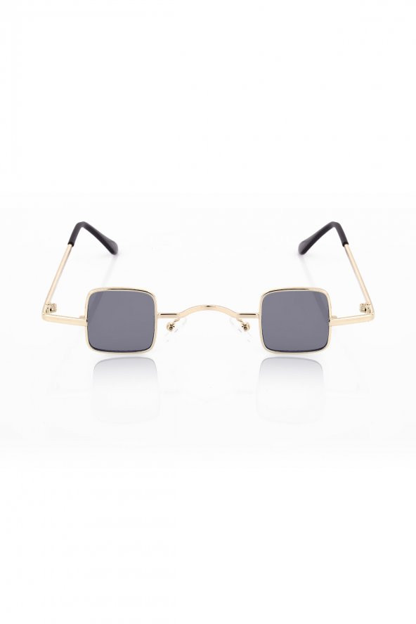 POLO55 Metal Çerçeveli Küçük Kare Kadın Güneş Gözlüğü PL21kg109r003 - Resim 3
