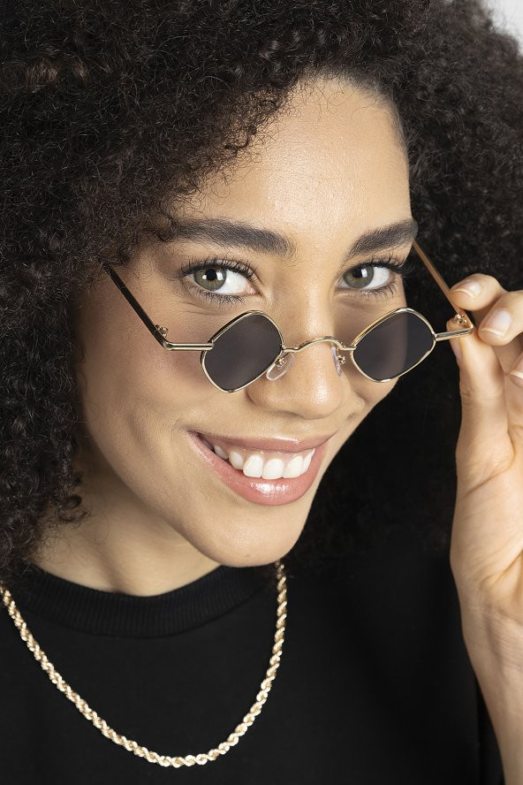 POLO55 Metal Çerçeveli Küçük Kare Kadın Güneş Gözlüğü PL21KG110R003 ürün görseli