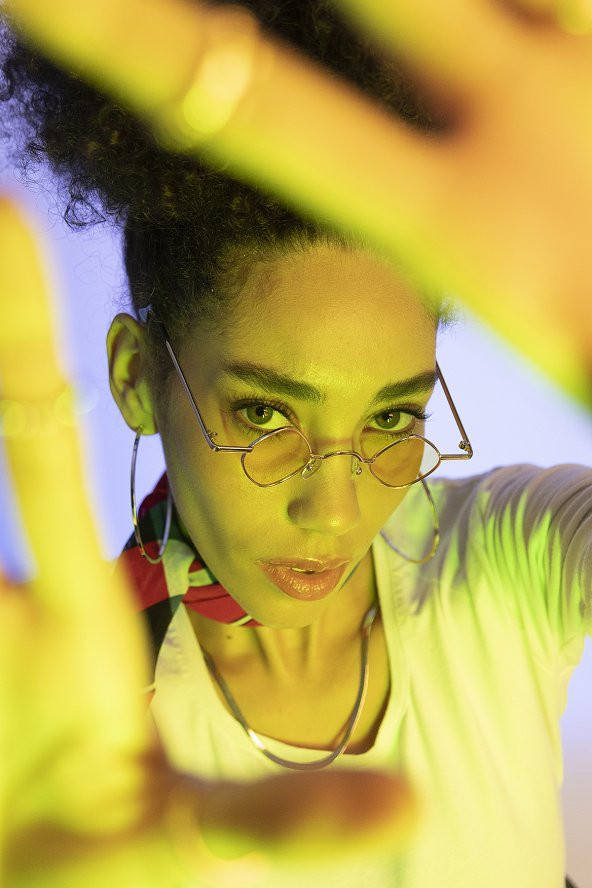 POLO55 Metal Çerçeveli Küçük Kare Kadın Güneş Gözlüğü PL21KG110R006 ürün görseli