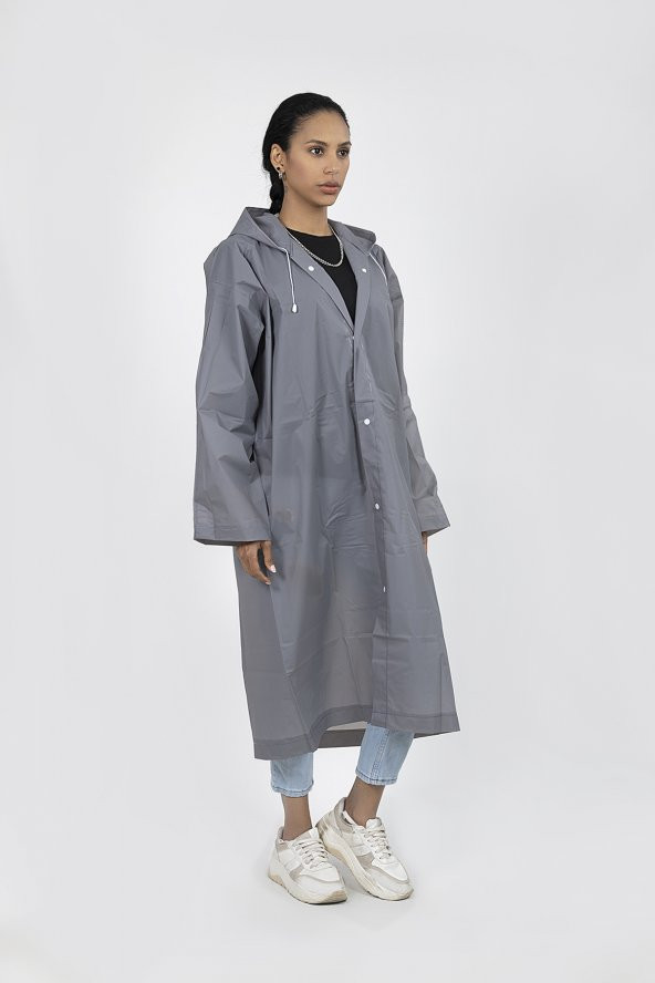 POLO55  Kapüşonlu Çıtçıtlı Yağmurluk ve Rüzgarlık - 2