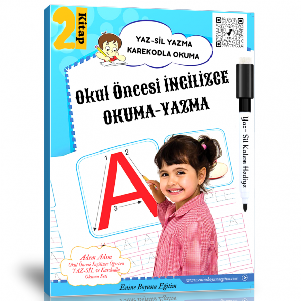Okul Öncesi İngilizce Okuma-Yazma Eğitim Seti (2 Kitap)