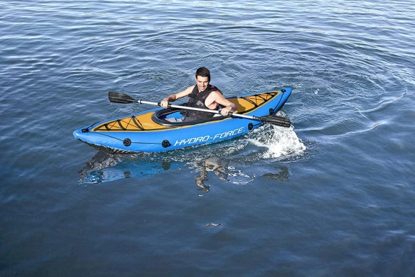 Bestway 65115, Hydro-Force Şişme Kano, Tek Kişilik Kürekli SET- 275x 81x45 cm - 7
