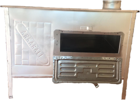 BEYAZ BAHÇE TİPİ SAC BÜYÜK KUZİNE SOBA - 3