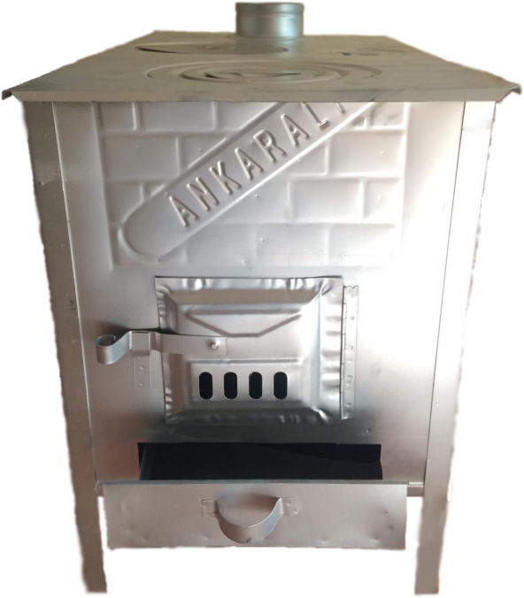 BEYAZ BAHÇE TİPİ SAC BÜYÜK KUZİNE SOBA - 4