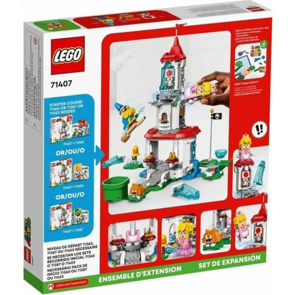 LEGO Super Mario 71407 Cat Peach Suit and Frozen Tower - 5