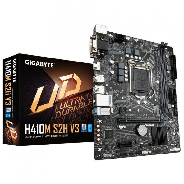 Gigabyte H410M S2H V3 motherboard Intel LGA 1200 micro ATX - H410M S2H V3 Anakart - 1