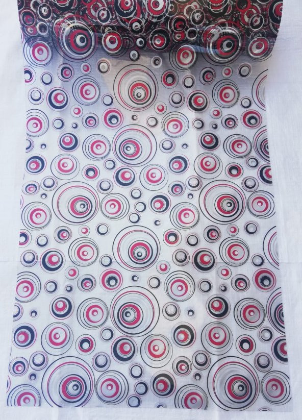 ŞEFFAF DESENLİ 80cm x 170cm MASA ÖRTÜSÜ 1.7mm KALIN PVC KAYMAZ MASA ÖRTÜSÜ SEKSEN