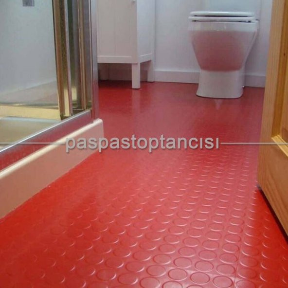 PARALI DESEN 110cm x 300 cm OTO ZEMİN KAPLAMA-YER DÖŞEMESİ SOR KIRMIZI