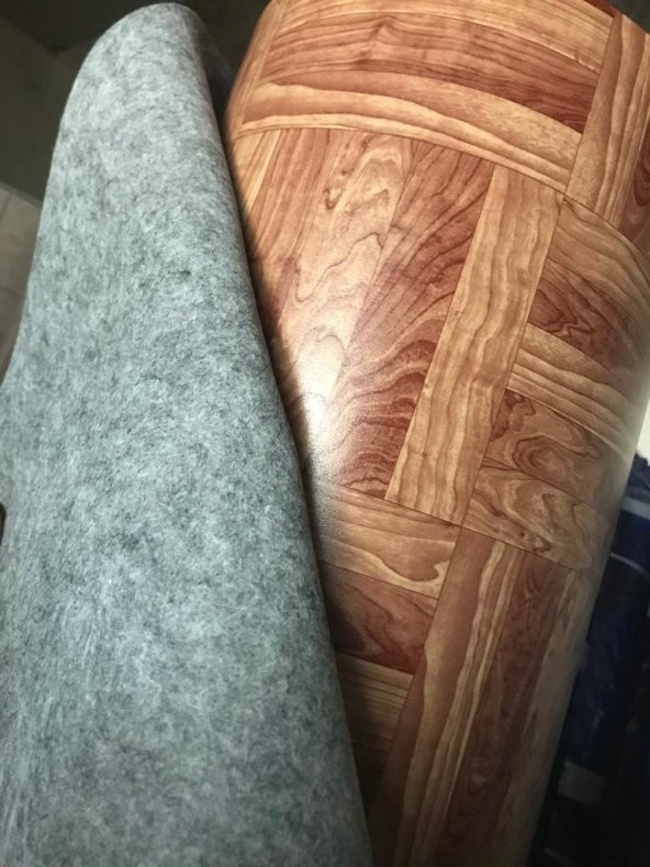 MUŞAMBA 1m X 4m DÖRT METRE AHŞAP DESENLİ PVC ZEMİN KAPLAMA YER DÖŞEMESİ - 2