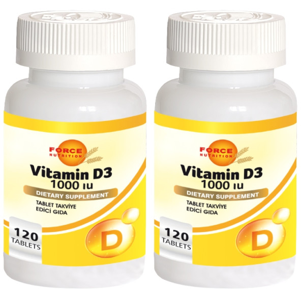 Force Nutrition Vitamin D 1000 Iu 2X120 Tablet
