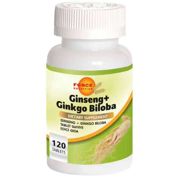 Force Nutrition Ginseng Ginkgo Biloba 120 Kapsül