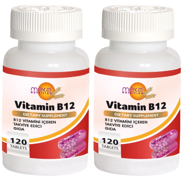 Meka Nutrition Vitamin B12 1000 Mcg 2 Adet 120 Tablet B Vitamin