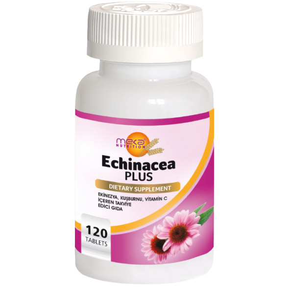 Meka Nutrition Echinacea Ekinezya Kuşburnu Vitamin C 120 Tablet