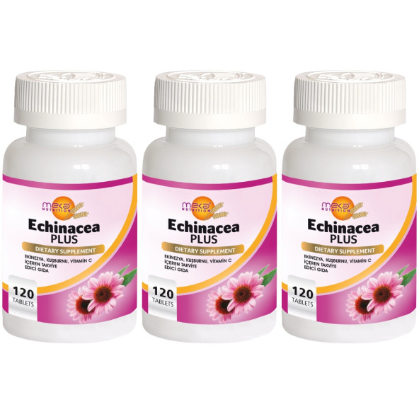 Meka Nutrition Ekinezya Kuşburnu Vitamin C 3x120 Tablet