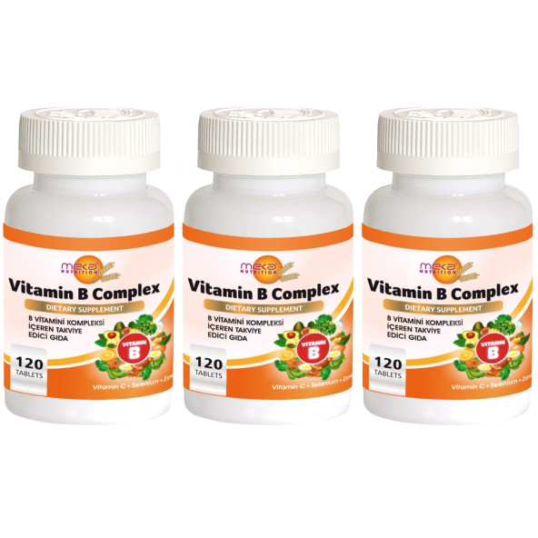 Meka Nutrition B Complex Vitamin C Selenium 3X120 Tablet