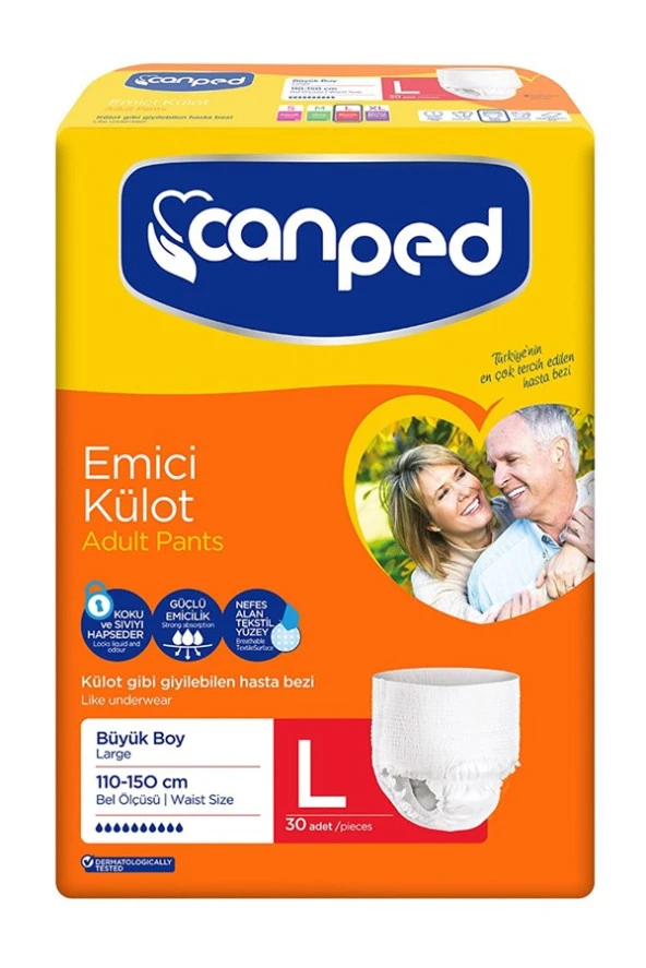 Canped Emici Külot Hasta Bezi Large 30 Adet - 2