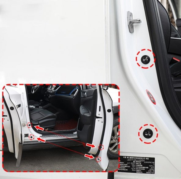 Araba Kapı Ses Darbe Emici Pad 10 Adet - 3