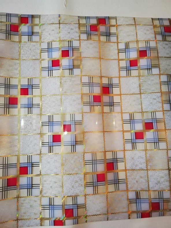 ŞEFFAF MASA ÖRTÜSÜ 1,4 mm 100 cm x 130 cm Kalın DESENLİ Pvc Kaymaz Masa  Koruyucu 100 CM X 130 CM