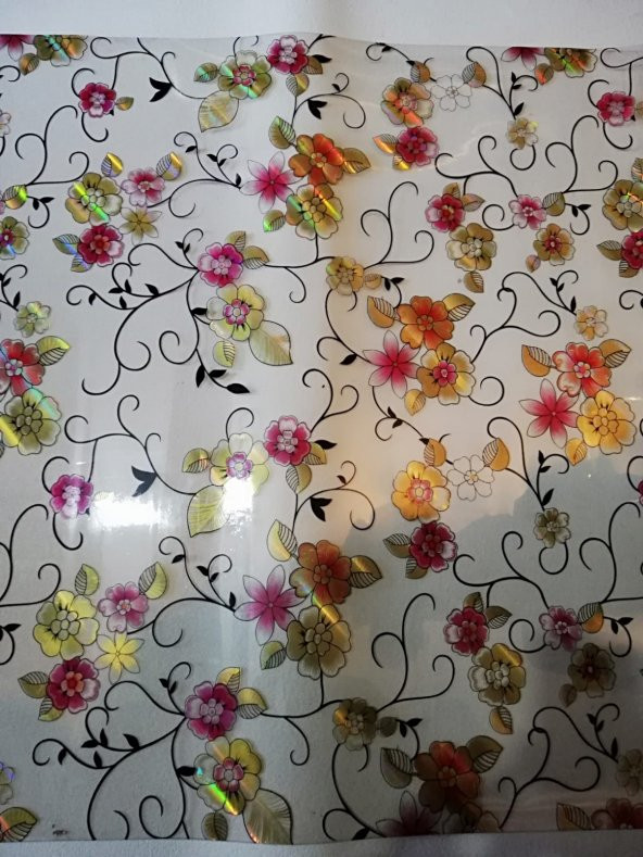 ŞEFFAF MASA ÖRTÜSÜ 1,4 mm 80 cm x 130 Kalın DESENLİ Pvc Kaymaz Masa Örtüsü Koruyucu 80 CM X 130 CM