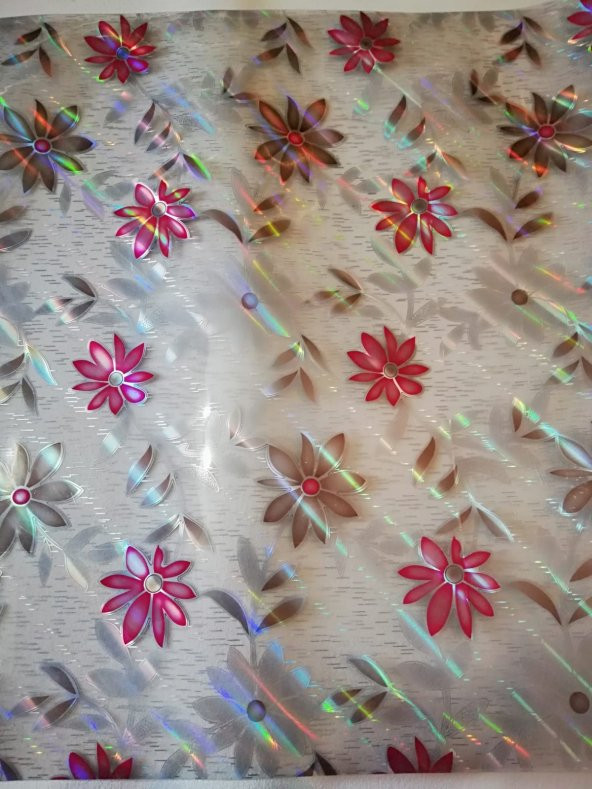 ŞEFFAF MASA ÖRTÜSÜ 1,7 mm 80 cm x 100 cm Kalın DESENLİ Pvc Kaymaz Masa Örtüsü Koruyucu 80 CM X 100 CM