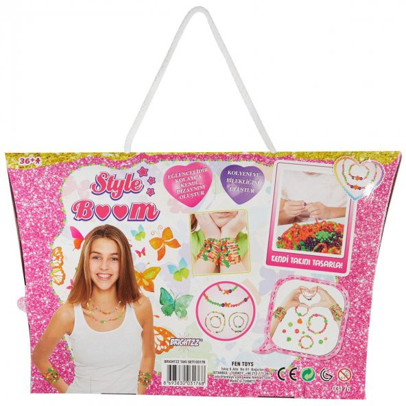 Brightzz Takı ve Boncuk Tasarım Seti Küçük El Çantalı Takı ve Boncuk Seti - 3