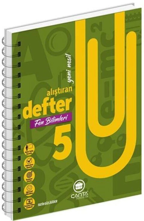 5. Sınıf Fen Bilimleri Okula Yardımcı Alıştıran Defter Çanta Yayınları