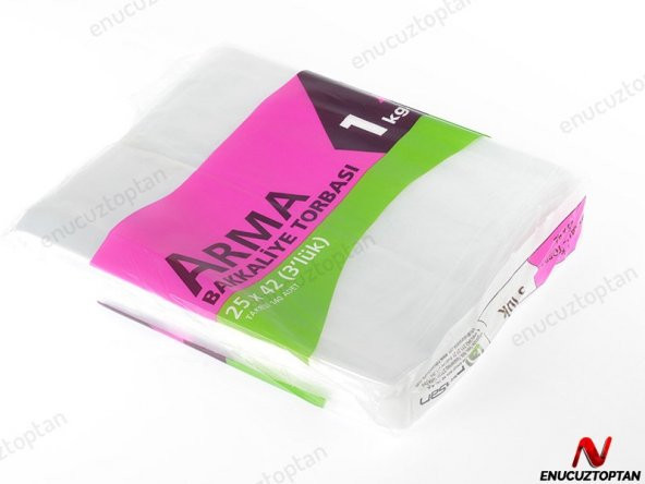 ARMA ŞEFFAF Bakkaliye torbası (poşeti) 3lük    25 x 42
