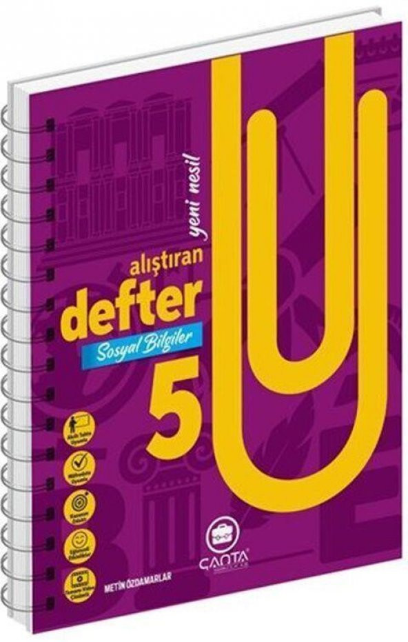 5. Sınıf Sosyal Bilgiler Okula Yardımcı Öğreten Defter Çanta Yayınları