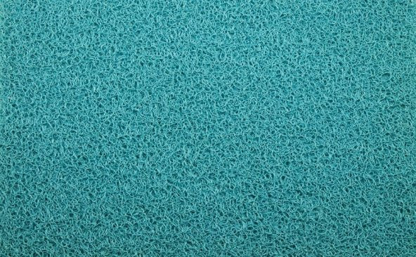 COLOURMAT TURKUAZ Kaydırmaz Kaymaz Yolluk Karmaşık Halı Kıvırcık Paspas 1m X 2m (TURKUAZ)