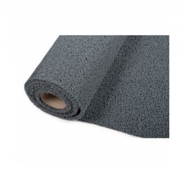 COLOURMAT Kaydırmaz Kaymaz Yolluk Karmaşık Halı Kıvırcık Paspas 1m X 5m (GRİ) - Resim 2