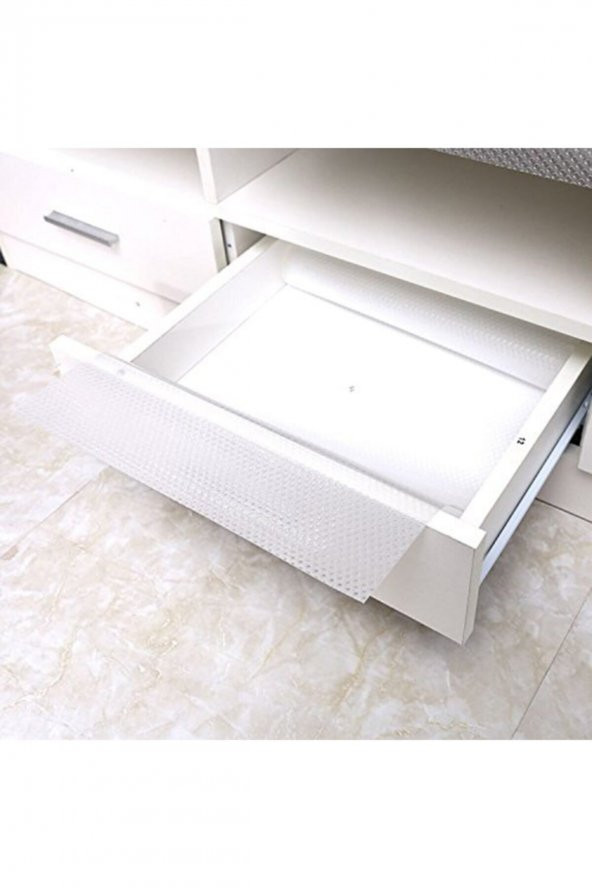 Sılver Eva Kaymaz 45cm X 7 Metre Şeffaf Kaymaz Raf Dolap Içi Ve Çekmece Içi Örtüsü - 3