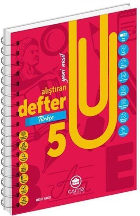 5. Sınıf Türkçe Okula Yardımcı Alıştıran Defter Çanta Yayınları