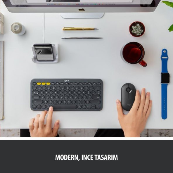 Logitech M350 Pebble Sessiz Kablosuz Kompakt Mouse Siyah - 2