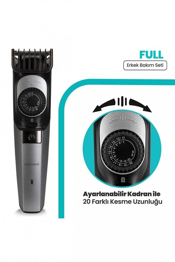 GOLDMASTER GM-8125 FULL ERKEK BAKIM SETİ - 3