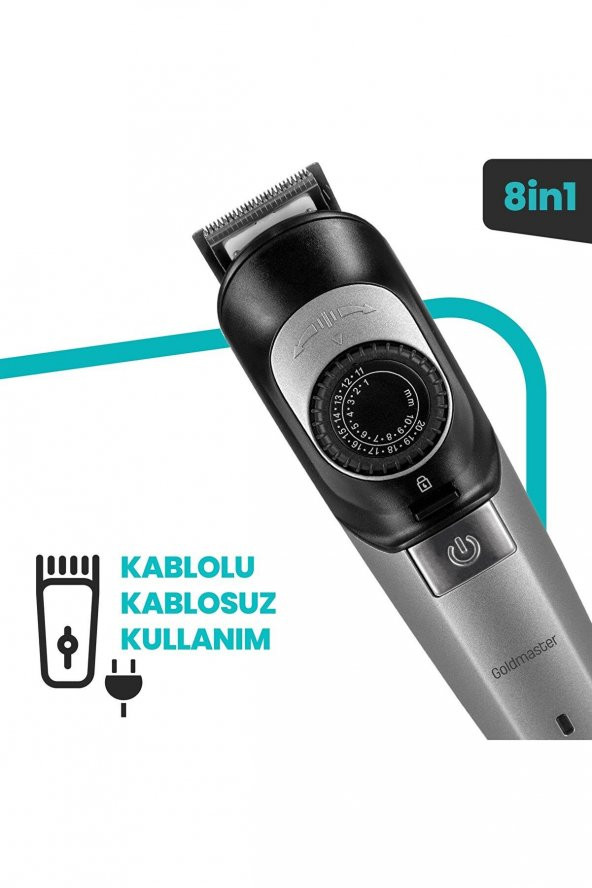 GOLDMASTER GM-8125 FULL ERKEK BAKIM SETİ - 4