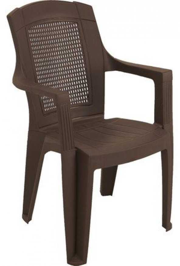Seta Rombo KAHVERENGİ 3lü Plastik Sandalye ROMBO KAHVERENGİ 3Lü