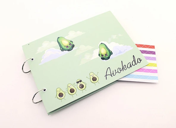 Avokado Tasarımlı Kendin Yap Fotoğraf Albümü Klaket - 2